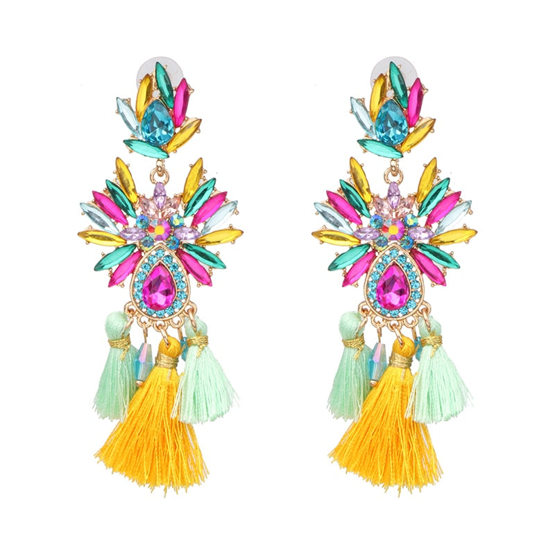 New Creative Simple Diamond Stud Earrings Boutique Elegant Women's Jewelry