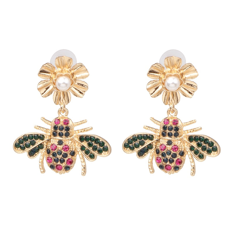 New Creative Simple Diamond Stud Earrings Boutique Elegant Women's Jewelry
