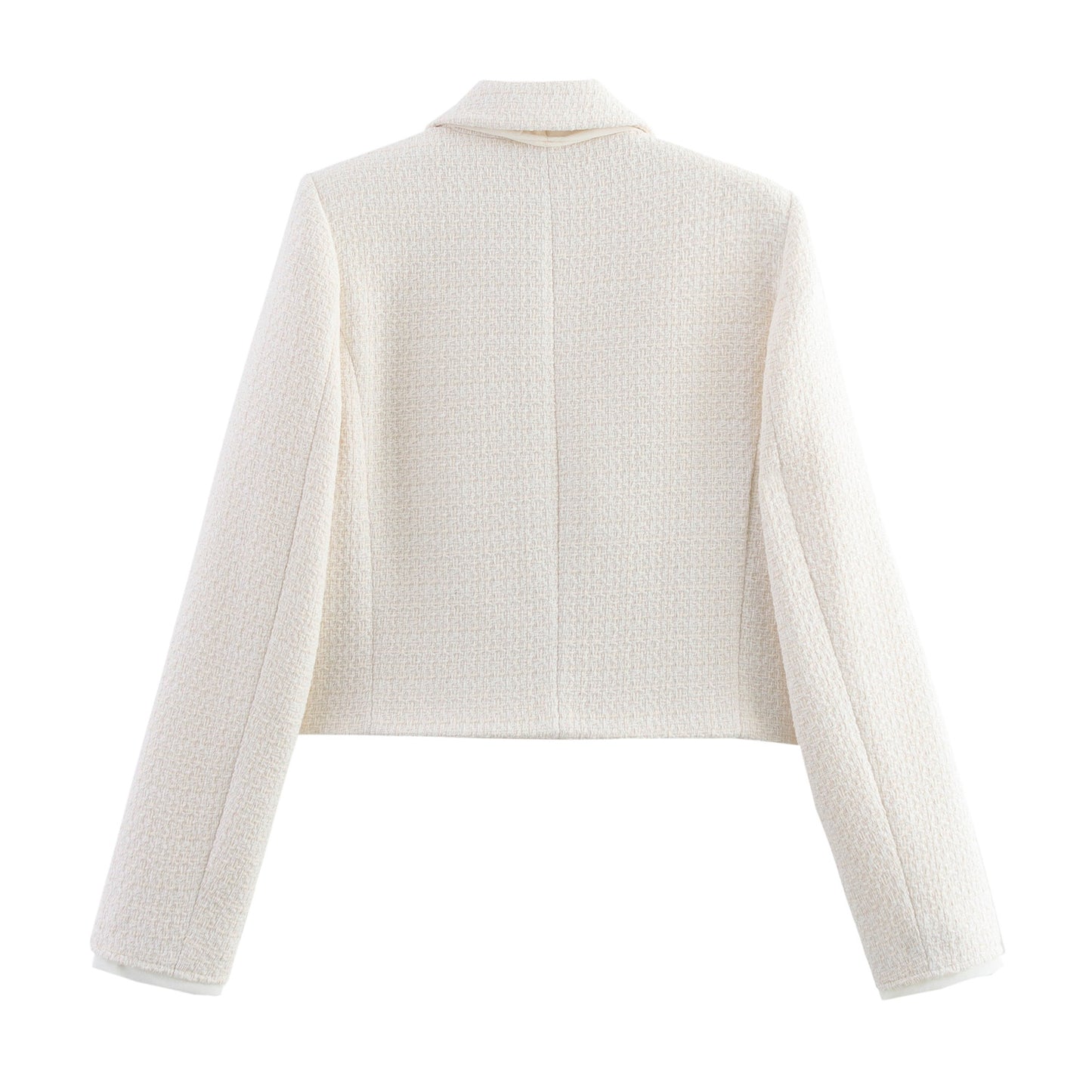 Women's collar long sleeved butterfly tie tied suit jacket