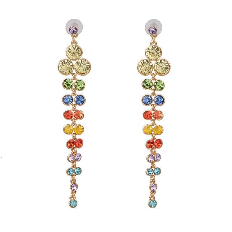 New Creative Simple Diamond Stud Earrings Boutique Elegant Women's Jewelry