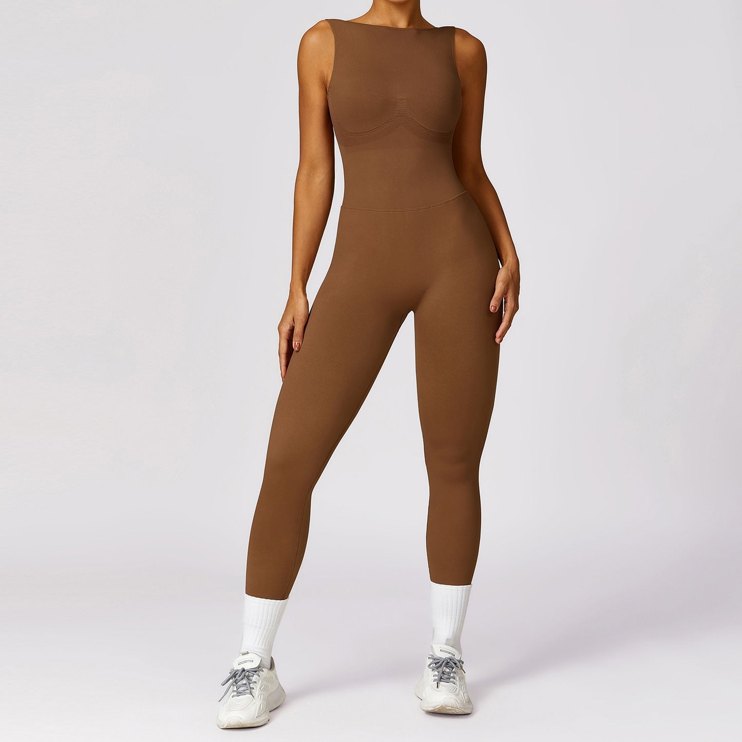 European and American tight-fitting beautiful back yoga one-piece sports fitness hollow hip-lifting one-piece yoga suit for wome