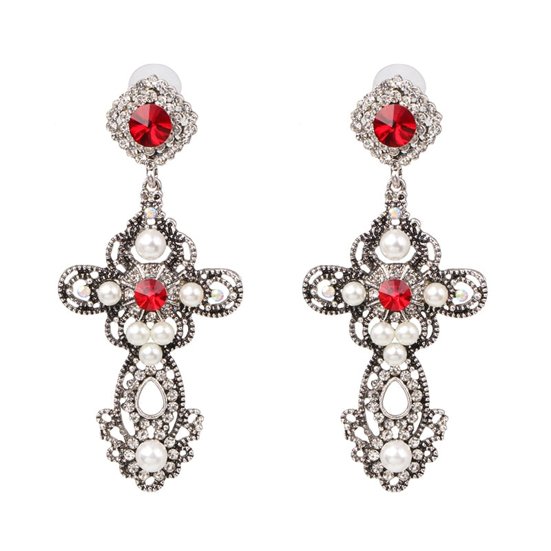 New Creative Simple Diamond Stud Earrings Boutique Elegant Women's Jewelry