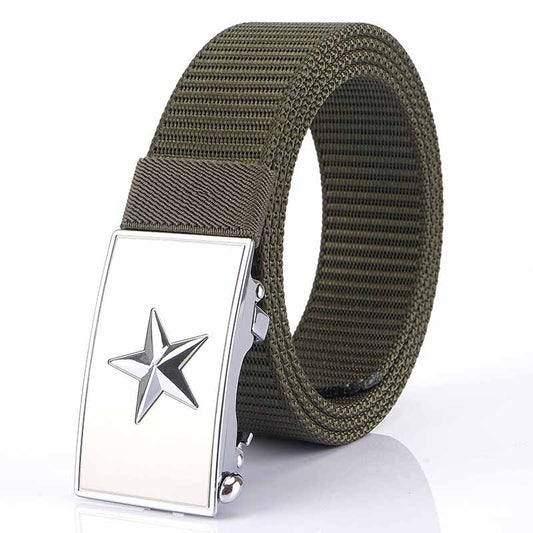 Inner Nylon Belt Toothless Automatic Buckle Outdoor Tooling Tactical Male Land Fire Belt