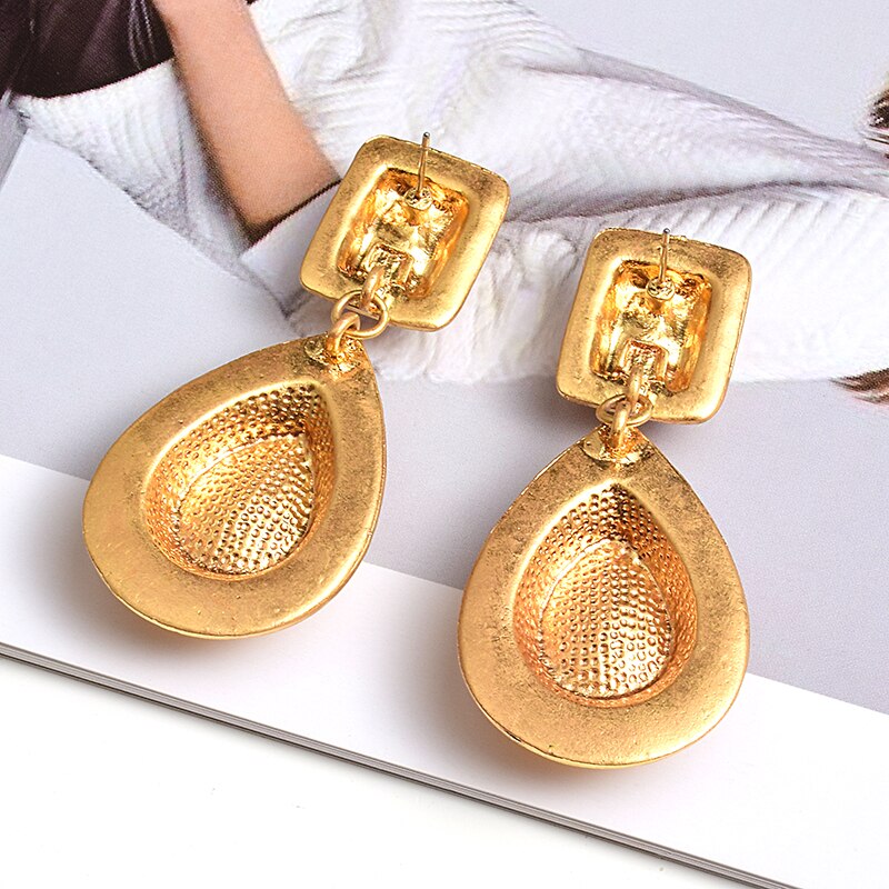 Fashion Earrings Metal Heart Shaped Diamond Jewelry