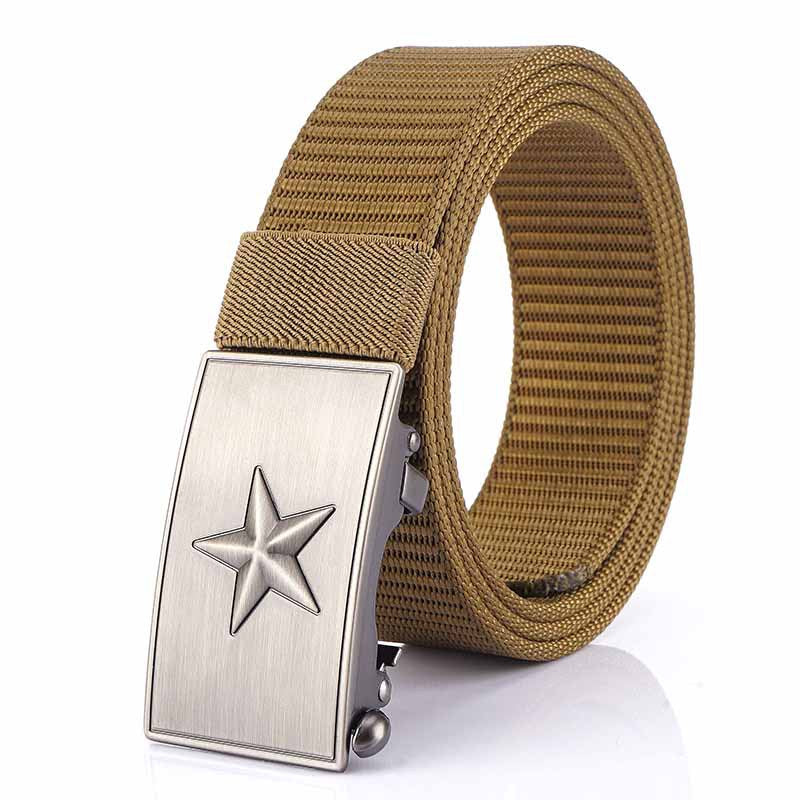 Inner Nylon Belt Toothless Automatic Buckle Outdoor Tooling Tactical Male Land Fire Belt