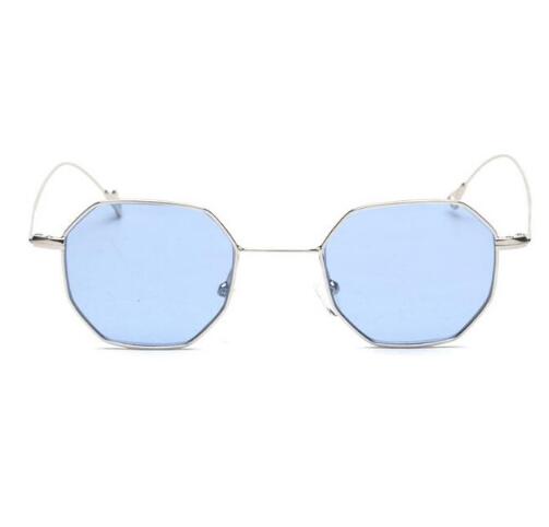 women small frame polygon tinted sunglasses