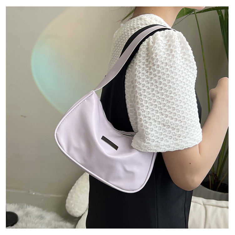 Niche All-Match Bag Women's Spring And Summer New Soft Leather Texture Handbag High End Solid Color Single Shoulder Underarm Bag