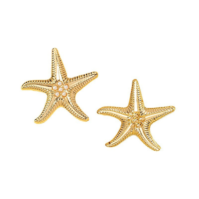 Starfish minimalist earrings