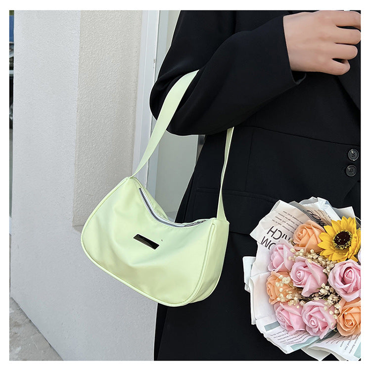 Niche All-Match Bag Women's Spring And Summer New Soft Leather Texture Handbag High End Solid Color Single Shoulder Underarm Bag
