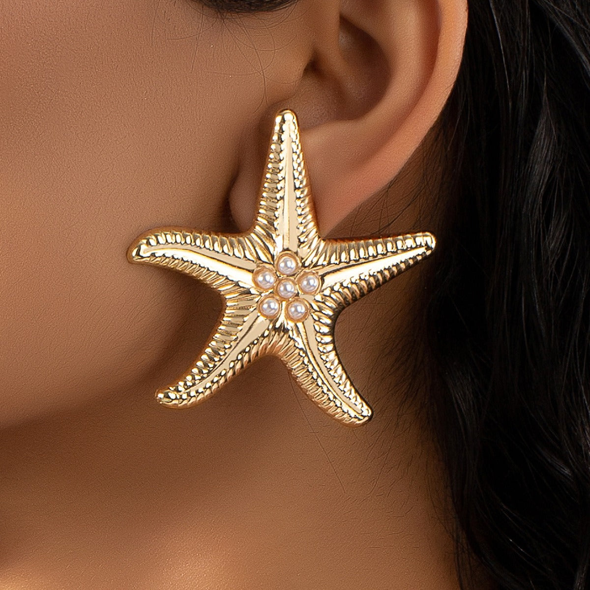 Starfish minimalist earrings