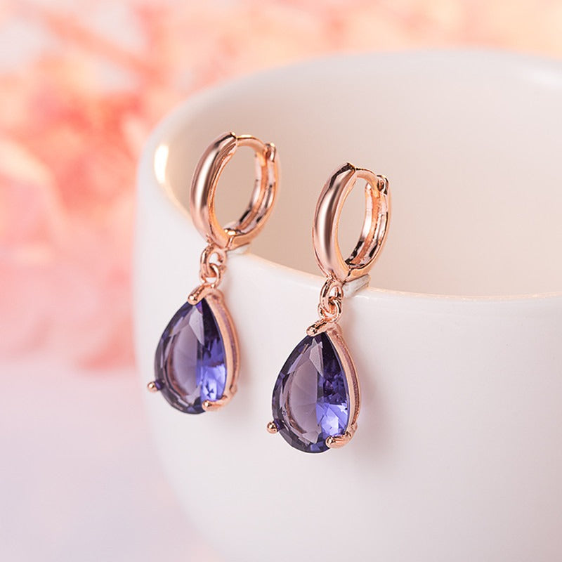 New European and American Fashion Water Drop shaped Earrings and Jewelry