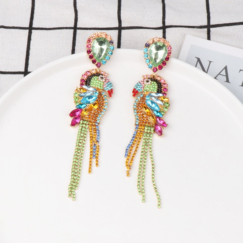 New Creative Simple Diamond Stud Earrings Boutique Elegant Women's Jewelry