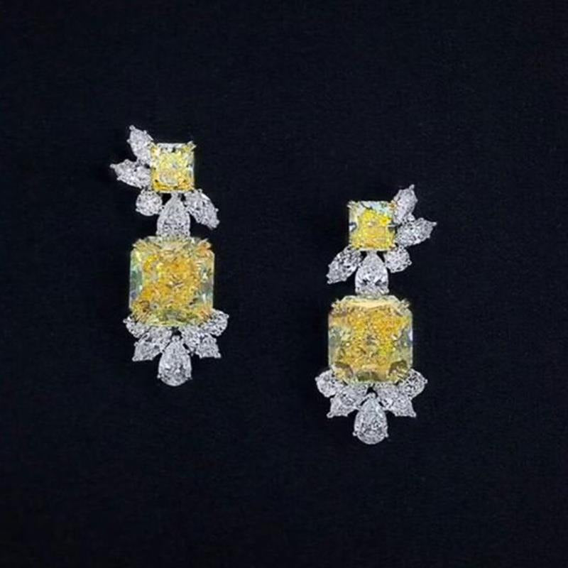 Palace style luxurious petal earrings with a noble temperament