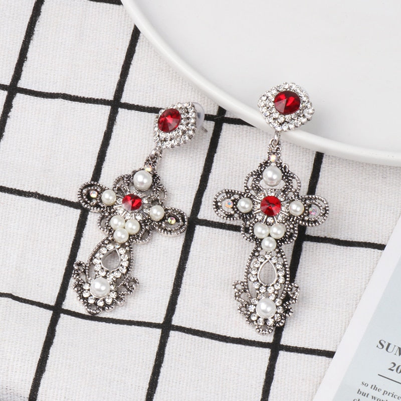 New Creative Simple Diamond Stud Earrings Boutique Elegant Women's Jewelry