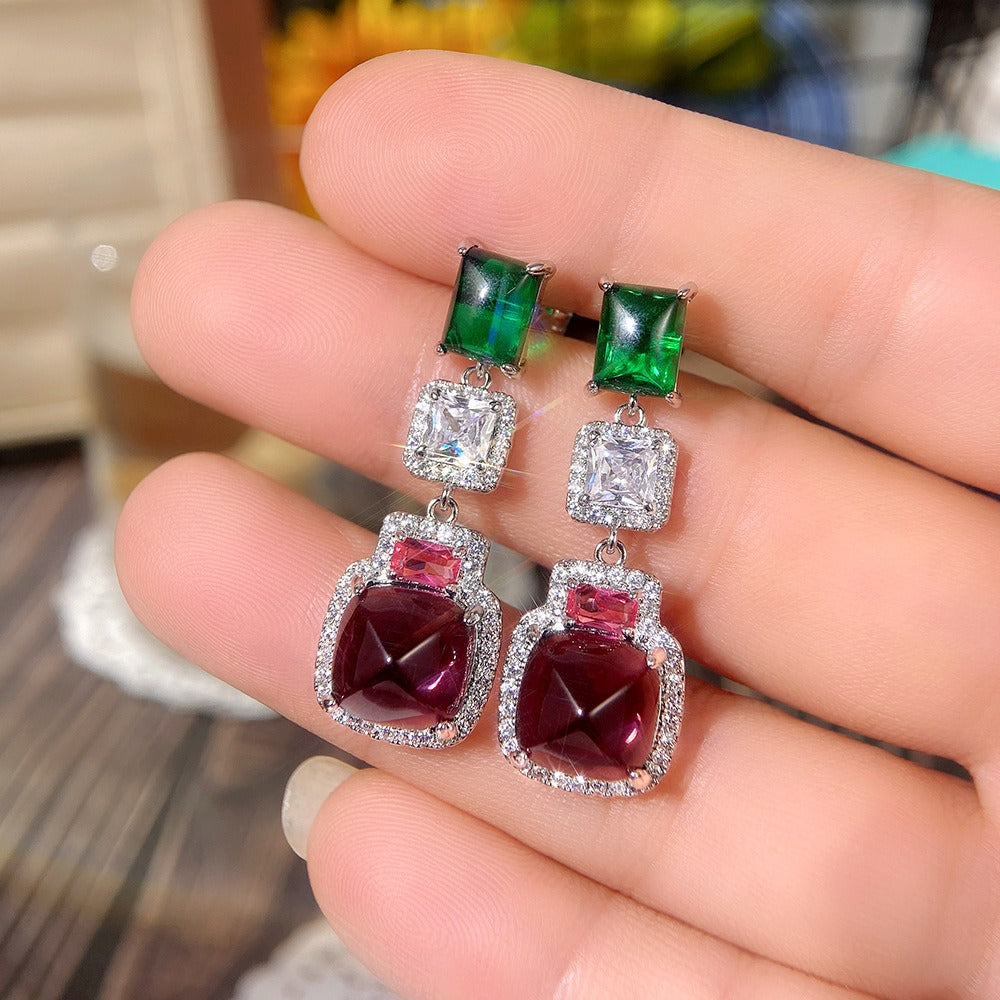 High end luxury socialite earrings for fashion dinners paired with earrings