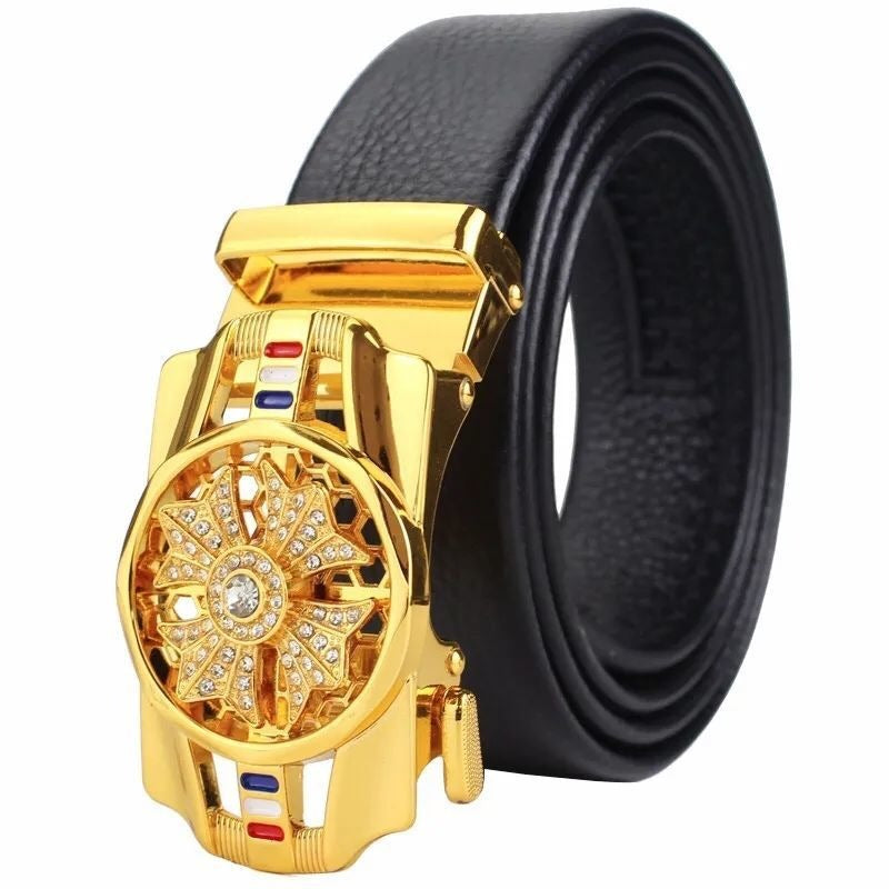 Time Comes, Belt for Men's New High end Men's Belt Trend Versatile Automatic Buckle