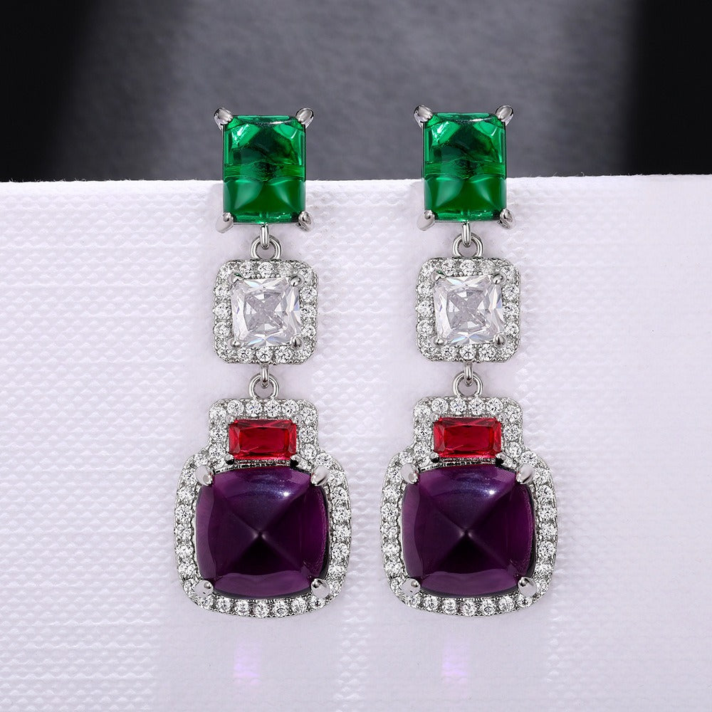 High end luxury socialite earrings for fashion dinners paired with earrings