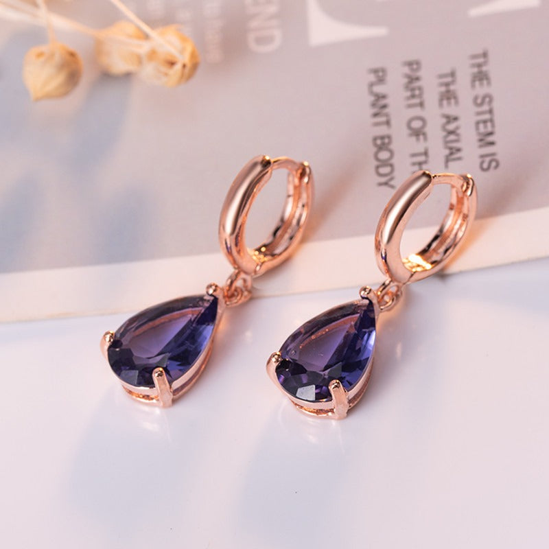 New European and American Fashion Water Drop shaped Earrings and Jewelry