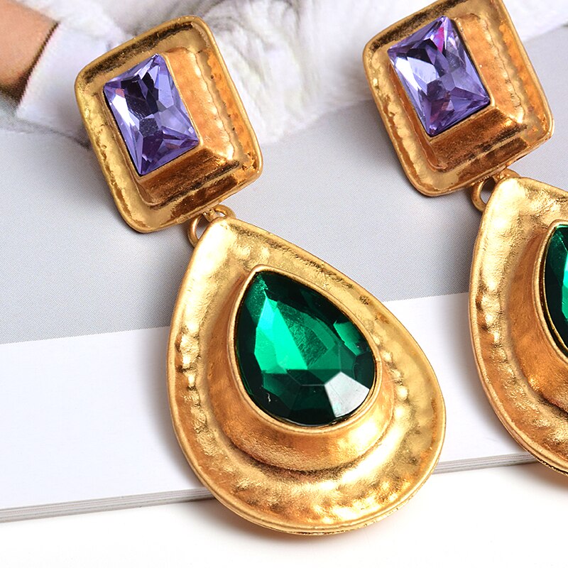 Fashion Earrings Metal Heart Shaped Diamond Jewelry