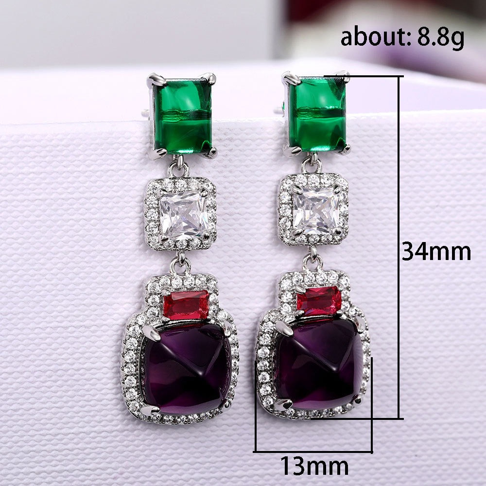 High end luxury socialite earrings for fashion dinners paired with earrings